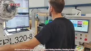 FPL320-8 320mm 8 Color Stack Flexo Printer With All Servo Motor Drive, Run In Europe Client Factory