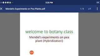 Mendel's experiment on pea plant/Hybridization (Part-6)