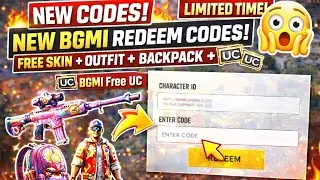 😱 BGMI NEW REDEEM CODES LIVE! | FREE GUN SKIN + OUTFIT + BAG 🎁 