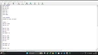 Assembly language Programming for Multiplication and Division 