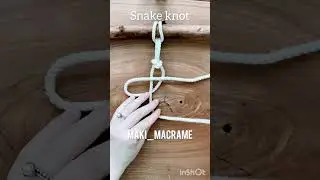 Macrame snake knot DIY