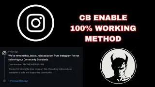 HOW TO ACTIVE CB SUPPORT ON INSTAGRAM | CB SUPPORT ON METHOD | #instagram