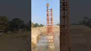 #PDA test#Pile Dynamic Analyser#pile load test#bridge #structure #crane #boring pile#viralshorts