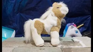 Kind of Review and Destroy Plush Fur Real Butterscotch Pony Robotic Stuffed Animal.