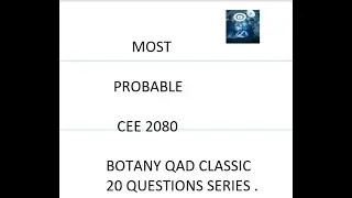 MBBS SUPER QAD / BOTANY SESSIONS / WHOLE NEPAL MBBS LIVE CLASSES .
