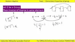 T2 Lec 01 || Elementary properties  || BSc 5th Semester Maths || Modern Algebra PU ||