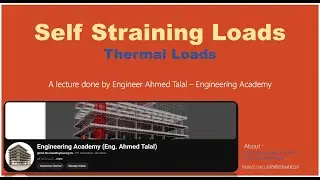 A study on the Self Straining Loads in the Concrete Structures