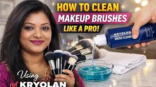 How to Clean Makeup Brushes Properly | Using Kryolan Makeup Brush Cleaner
