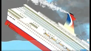 Sinking the MS Carnival Glory ship in the Floating Sandbox