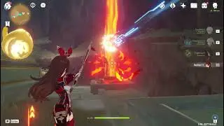 Genshin Impact - Mini Puzzle - 2 Pyro Elemental Pillars & Everlight Cell - Hypostyle Desert, Sumeru
