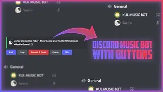 How to make a Discord music bot with buttons in 2 minutes!! (No Coding)