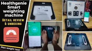 Healthgenie Smart Bmi Weight Machine connect with App Bluetooth Weighing Machine detail review.