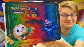 Pokemon Sun and Moon Collector's Tin Lunch Box TCG Opening
