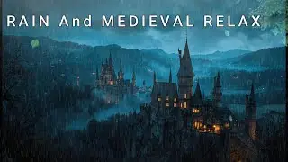 Medieval Celtic Music With Rain - Gentle Fantasy Ambience | Relaxation, Focus & Calm Mind #01