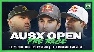 Jett Lawrence, Hunter Lawrence, Dean Wilson and more AUSX Open 2025 interviews | Pre-Race