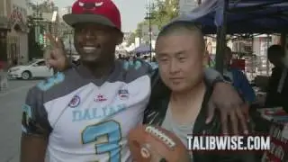 CAFL - Talib Wise visits his new fans in Dalian, China