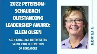 2022 Peterson-Schaubach Award - Ellen Olsen, Saint Paul Federation of Educators