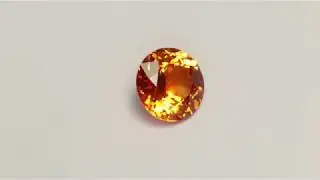 2.535 Carat Orange Sapphire Excellent Cut Round 8.14 x 8.14 mm Heated Loose Stone