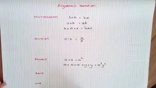 Algebraic Notation