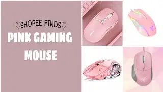 SHOPEE FINDS+links: PINK GAMING MOUSE