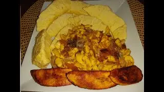 How To Prepare Jamaican Roasted Breadfruit/ Ackee & Saltfish