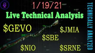 Live price action with overlaid technical analysis and lvl 2 | GEVO, TSLA, NIO, UAVS, and more