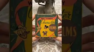 #shorts: VINTAGE 1930s Projector Plays Mickey Mouse Cartoon! 📽️🎞️🍿