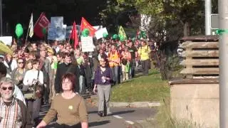 Demo Stuttgart 9.10.2010  against s21 gegen demozug