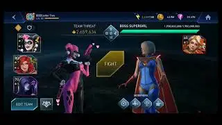 Metallica Boss Supergirl down in Solo Raid On Ice! Injustice 2 mobile..DOA ! Just watch!