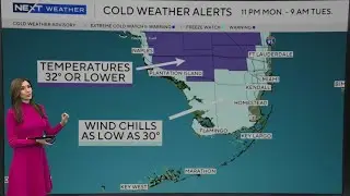 New NEXT Weather Alert in effect Monday night due to another frigid night
