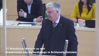 J&ouml;rg Hansen zu TOP17: ,,Ergebnisse des Kulturdialogs in Schleswig-Holstein