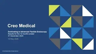 CREO MEDICAL GROUP PLC - Preliminary results for the year ended 31 December 2024