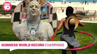 From Most Checkers Tattooed To Hula Hoops & Disney's Superfan, Check Out These GWR's! 🤯🥇 | Studio 10