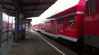 Abfahrt Baureihe 112 mit DOSTO in Cottbus