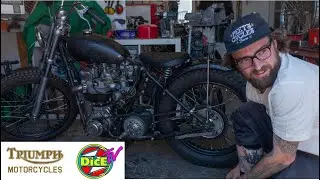 Triumph Chopper blast to Brixton Skatepark #DicEtv