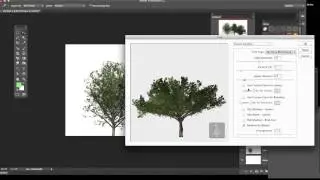 Photoshop CC  : Tree patterns (Scripted patterns edit fill) tutorial