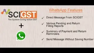 WhatsApp  Feature in SCIGST
