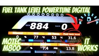FUEL LEVEL POWERTUNE DIGITAL DASH MOTEC M800 ECU MK4 SUPRA