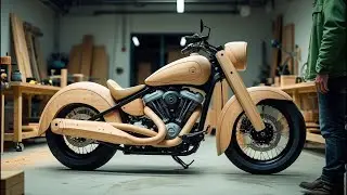 Woodworking Master Craftsman Creates an Inspiring and Creative High-Value Motorcycle