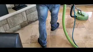 Travertine Restorative Deep Cleaning Process. Temecula California