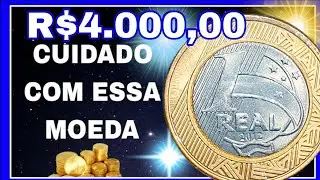 Vale 4.000,00 Mil, Moeda Rara De 1 Real, Moeda Rara, Muito Valiosa e Muito Procurada.