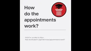 SLS FAQ: How do appointments with Student Legal Services work?