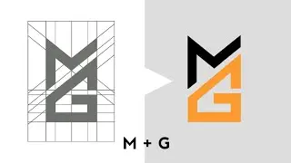Monogram Logo Design: Elegant M + G in Pixellab