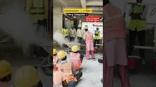 Fire extinguisher 🧯 Live Demo #construction #youtubeshorts #viral #video