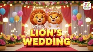 Lion Wedding #Nursery rhyme for kids 2026# song for toddlers #JJ Kids TV
