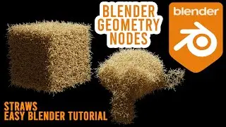 Blender Geometry Node Easy Tutorial (Straw Generator)