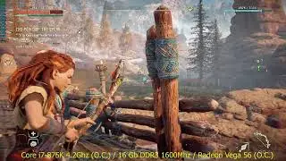 Тест Horizon Zero Dawn 2020 / i7-875k 4.2Ghz / 16 Gb DDR3 1600Mhz / Radeon Vega 56 (O.C.)