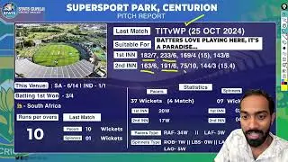 SA vs IND 2nd T20 Pitch Report, supersport park centurion Pitch Report, Centurion Pitch Report 2024