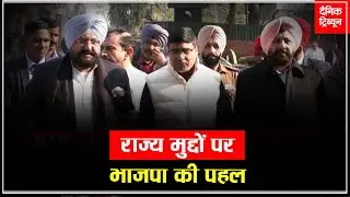 चंडीगढ़ में पंजाब के राज्यपाल से मुलाकात के बाद मीडिया को संबोधित करते भाजपा नेता सुनील जाखड़