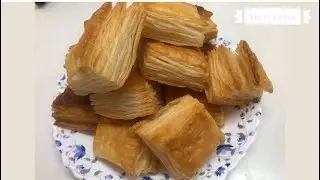 Bakery style khari// puff pastry  dough biscuits recipe